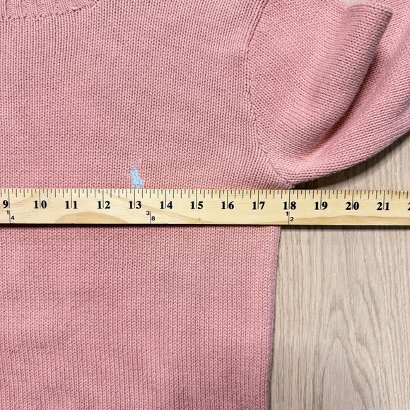 Vintage Polo Ralph Lauren Long Sleeve Cotton Knit Sweater Womens Small - Picture 7 of 9